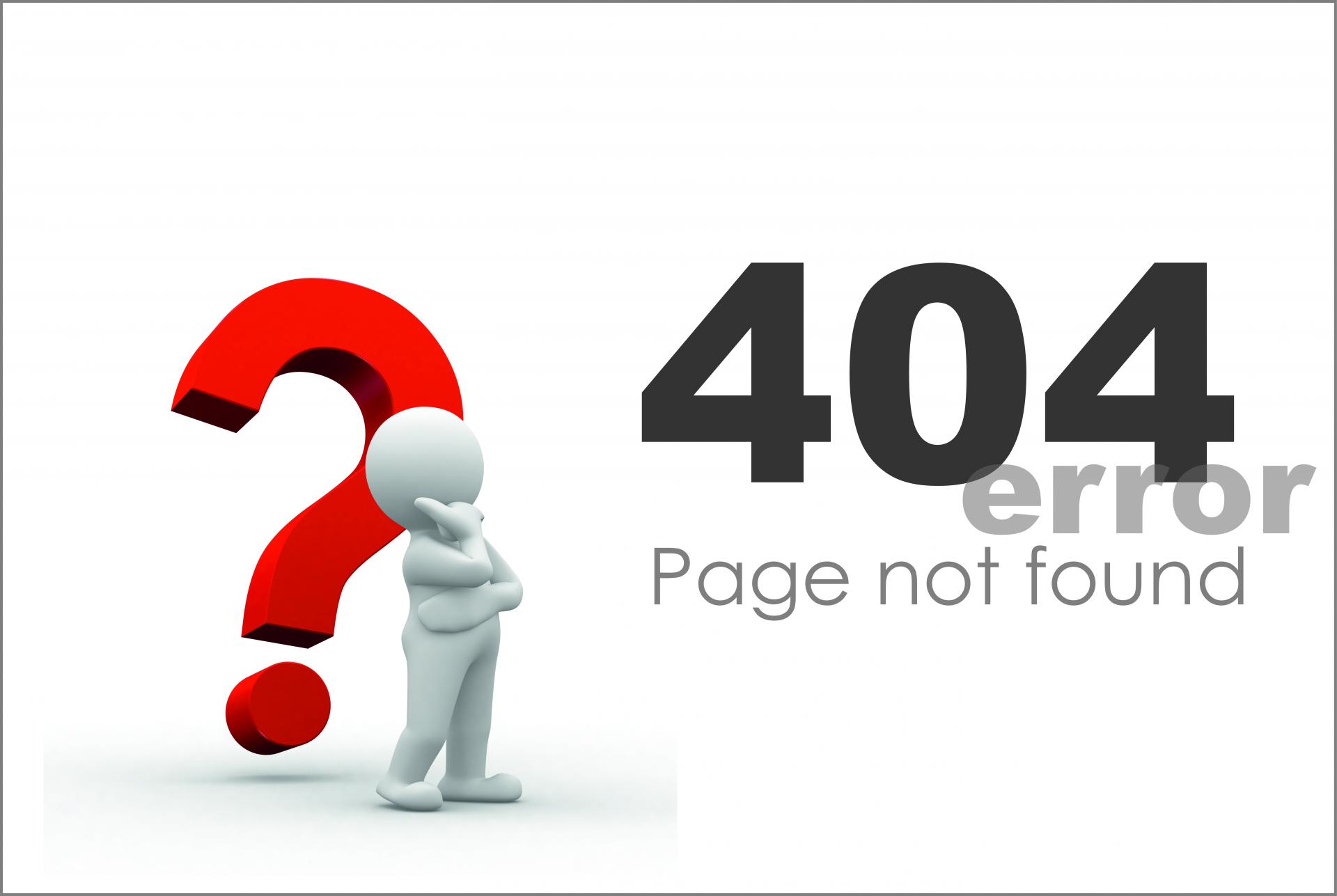 page not found image